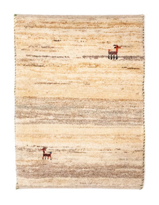 Gabbeh Teppich - Perser 60 x 40 cm - beige
