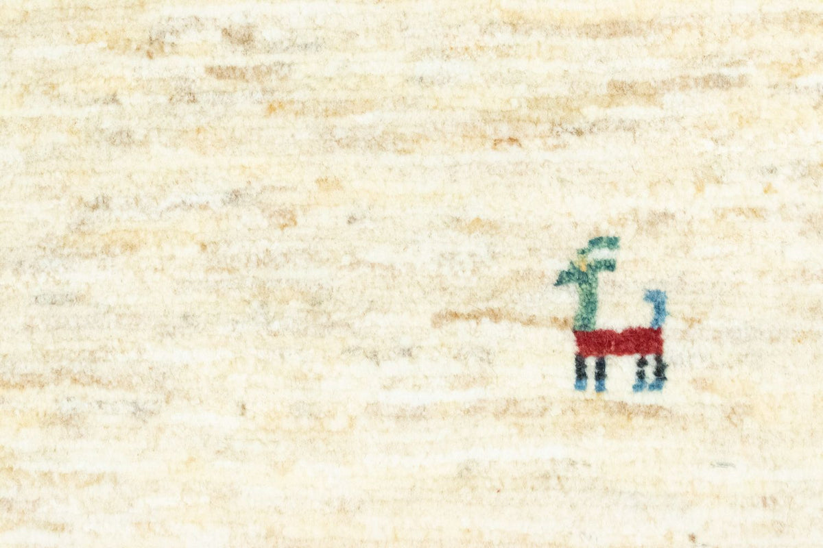 Gabbeh Teppich - Perser 60 x 40 cm - beige