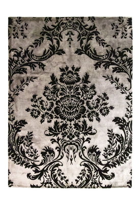Designer Teppich 241 x 172 cm - schwarz