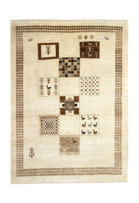 Gabbeh Teppich - Loribaft Indus 219 x 157 cm - beige