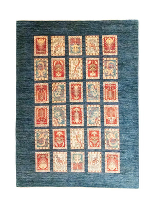 Ziegler teppich - Bachtiari 206 x 150 cm - blau