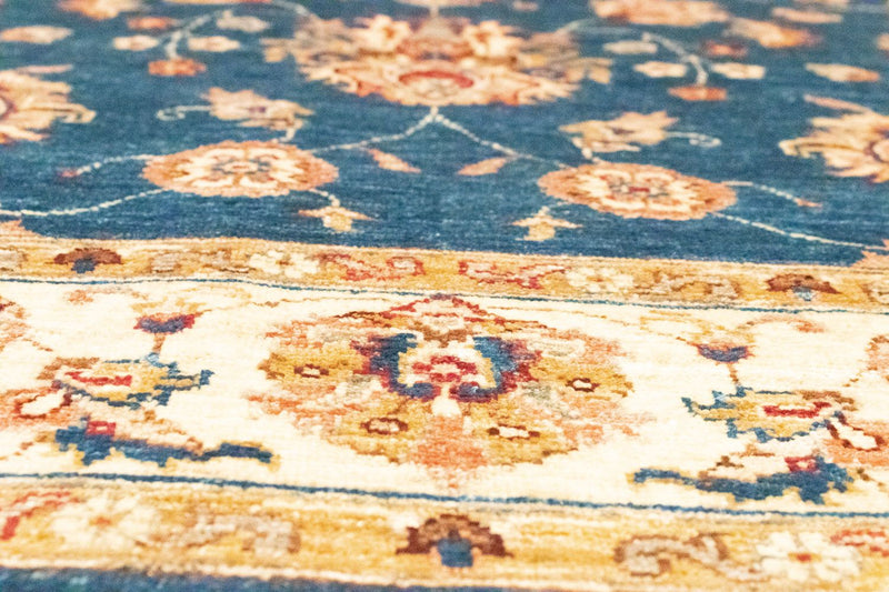 Ziegler Teppich 209 x 152 cm - blau