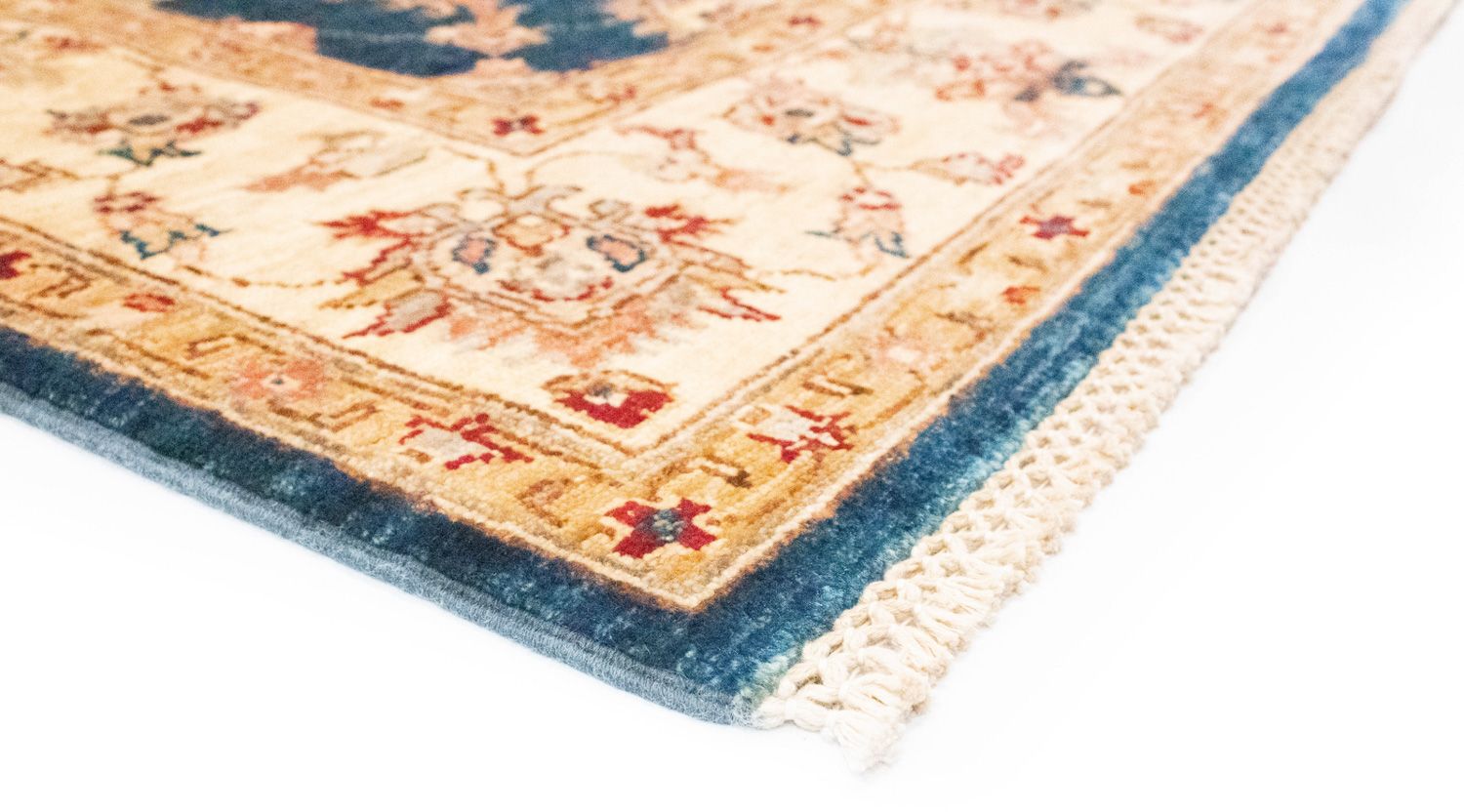 Ziegler Teppich 204 x 152 cm - blau