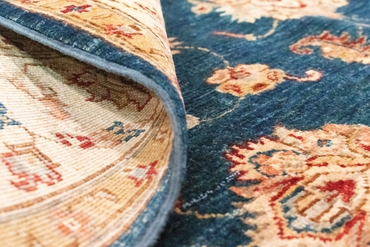 Ziegler Teppich 204 x 152 cm - blau