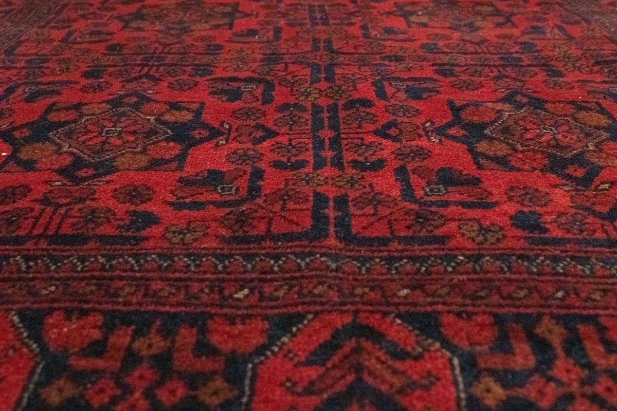 Afghan Teppich - Kunduz 197 x 126 cm - rot