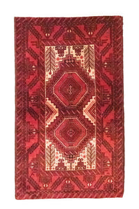 Belutsch Teppich 178 x 103 cm - rot