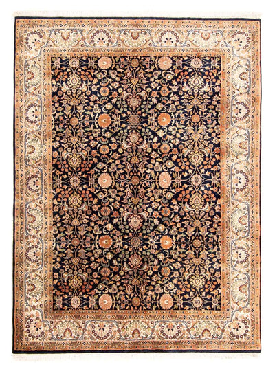 Indo Keshan Teppich 168x230cm - Orientteppich - dunkelblau