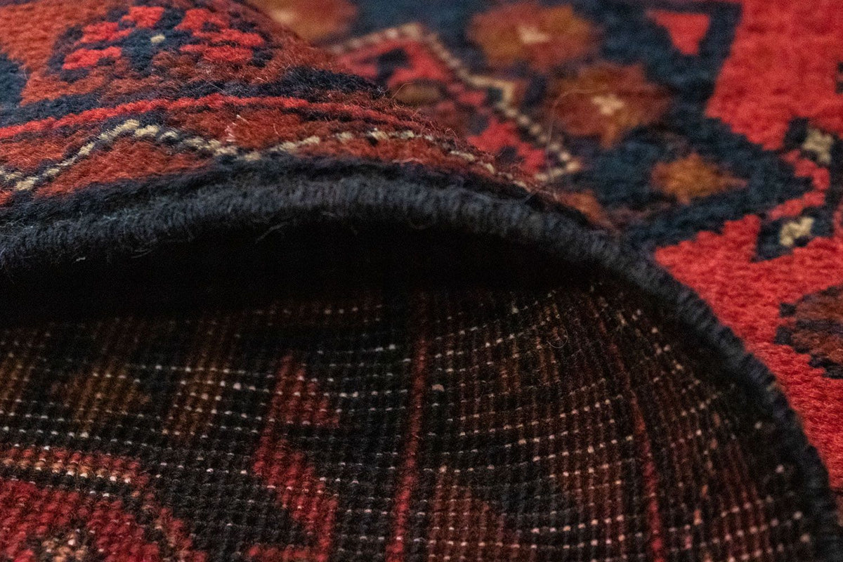 Afghan Teppich - Kunduz 149 x 103 cm - rot