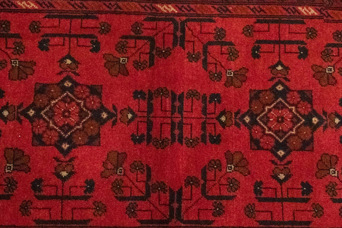 Afghan Teppich - Kunduz 150 x 100 cm - rot