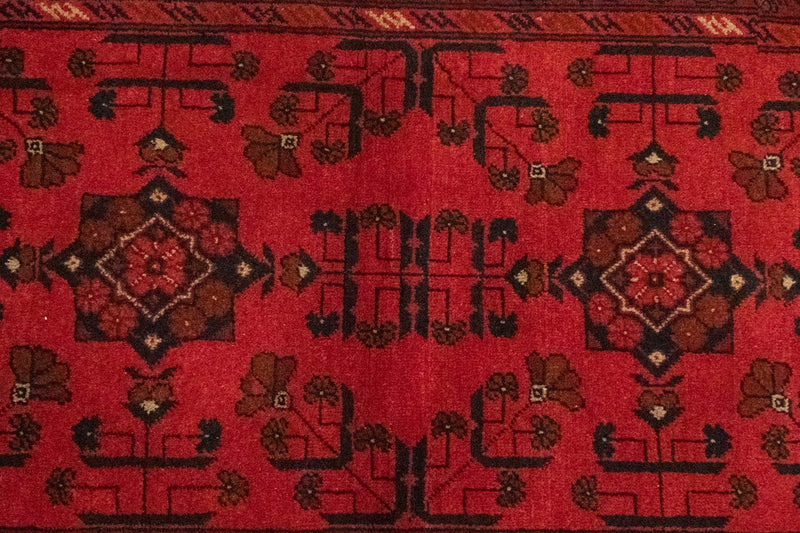 Afghan Teppich - Kunduz 150 x 100 cm - rot