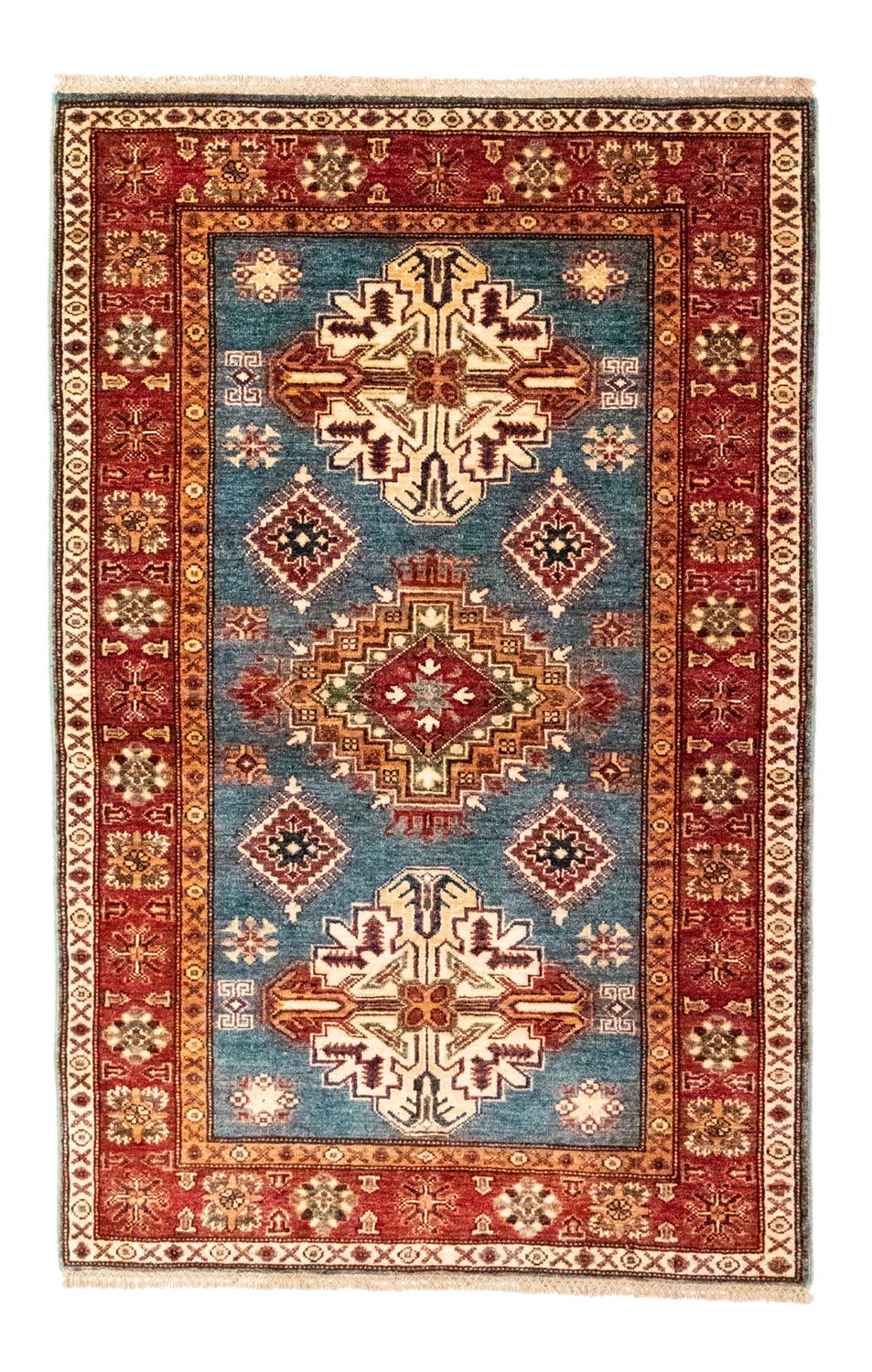 Ziegler Teppich - Kazak 157 x 102 cm - hellblau