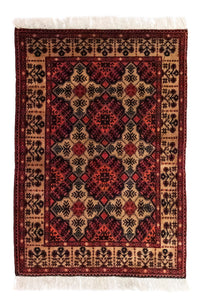 Afghan Teppich 144 x 98 cm - gelb