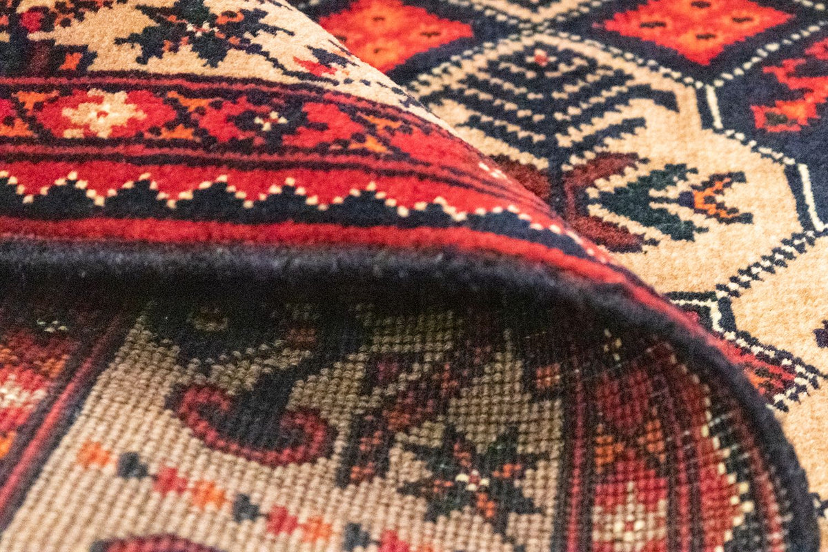 Afghan Teppich 144 x 98 cm - gelb