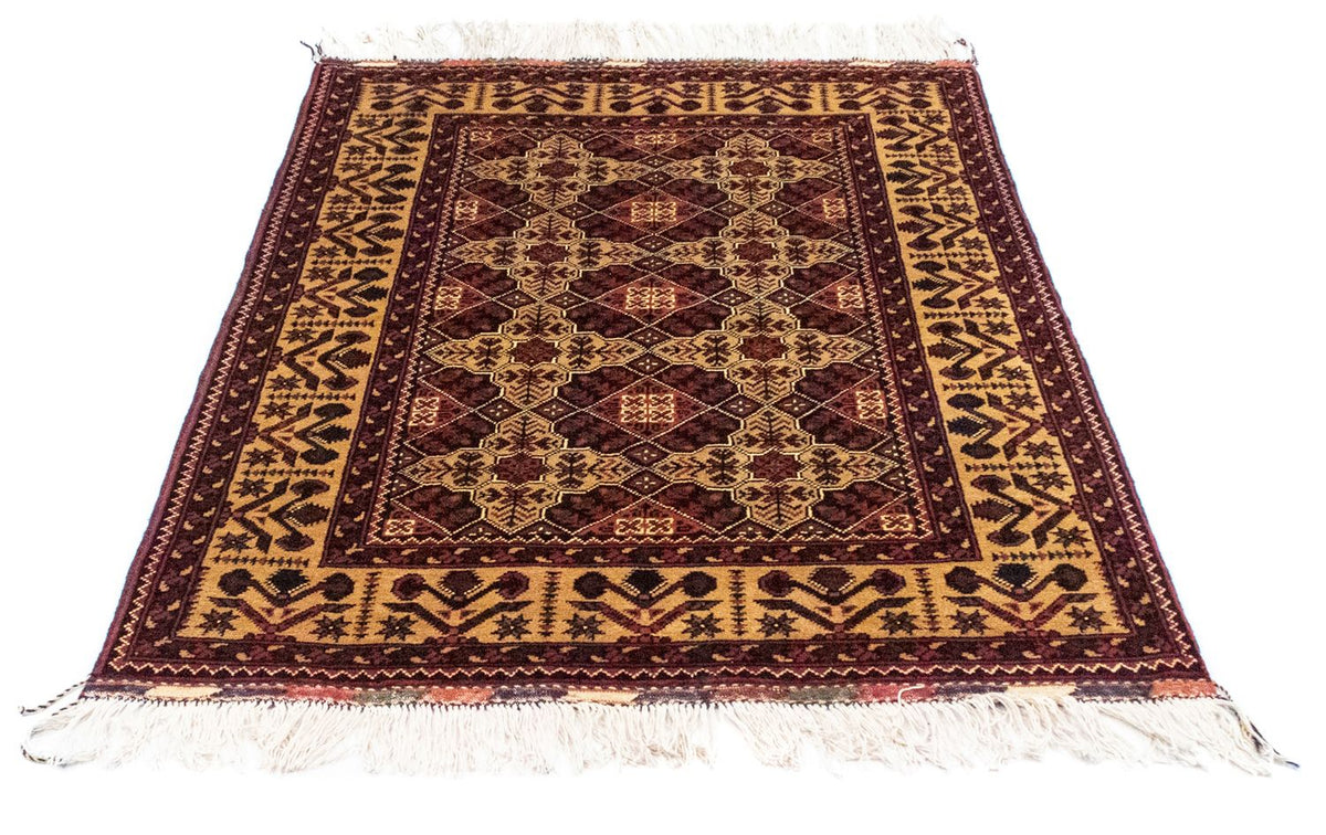 Afghan Teppich 150 x 100 cm - gelb