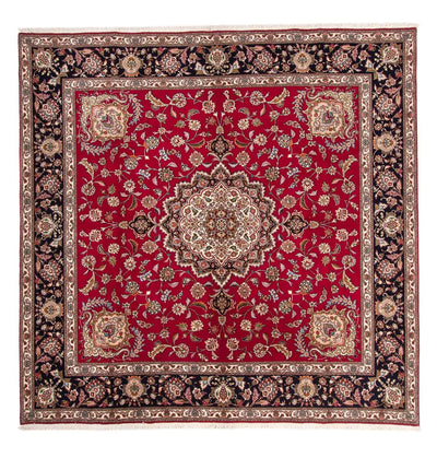 Täbriz - 50 Raj Teppich 245x246cm - Perserteppich - dunkelrot