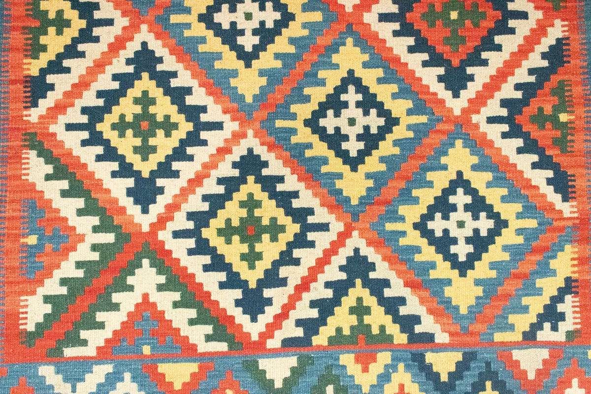 Kelim Teppich - Splash 196 x 150 cm - rot