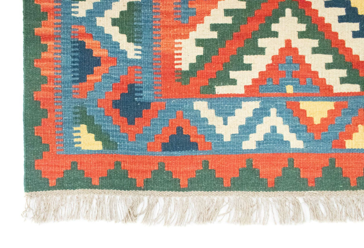 Kelim Teppich - Splash 196 x 150 cm - rot