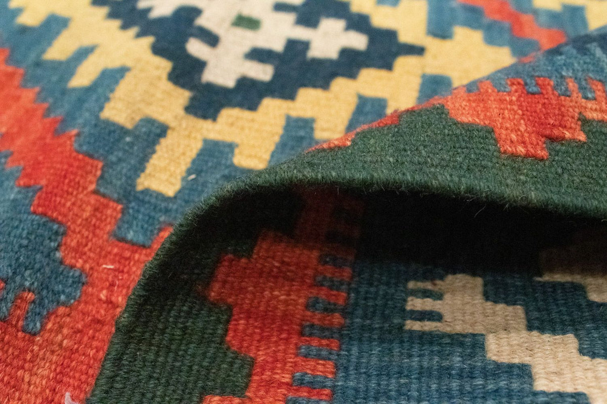 Kelim Teppich - Splash 196 x 150 cm - rot