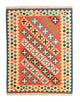 Kelim Teppich - Splash 200 x 155 cm - rot