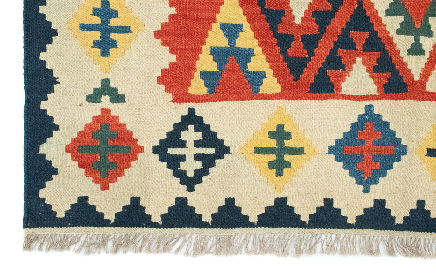 Kelim Teppich - Splash 205 x 153 cm - rot