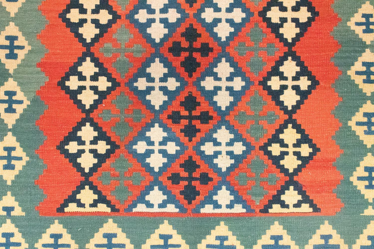 Kelim Teppich - Splash 202 x 150 cm - rot