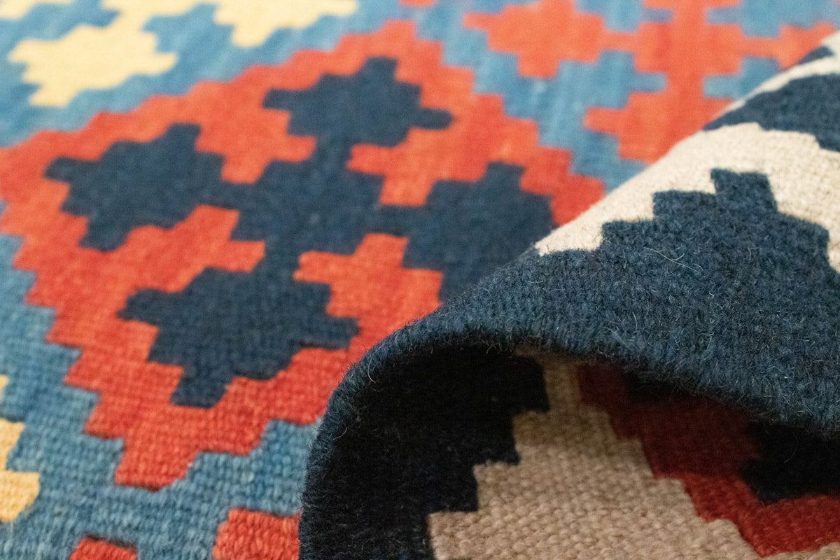 Kelim Teppich - Splash 180 x 120 cm - rot