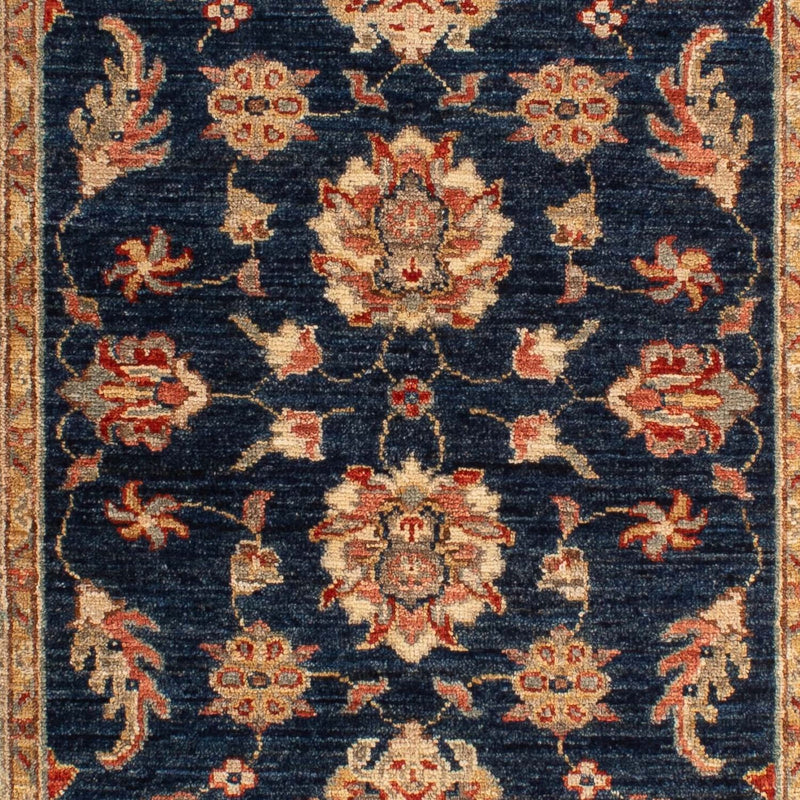 Ziegler Teppich 122 x 83 cm - dunkelblau