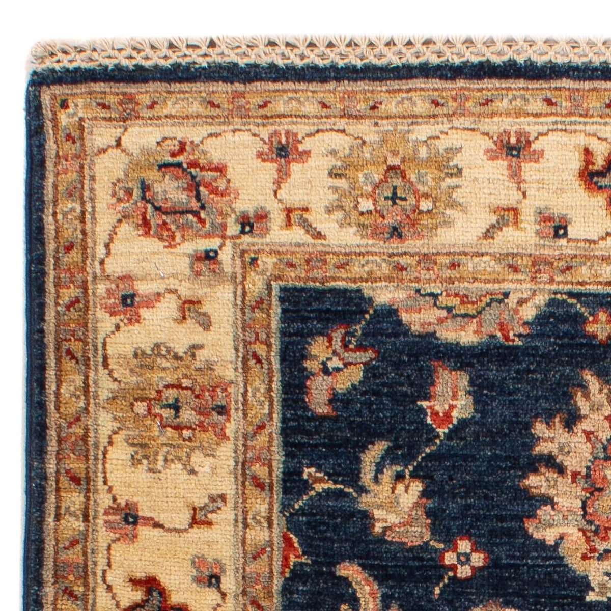 Ziegler Teppich 122 x 83 cm - dunkelblau