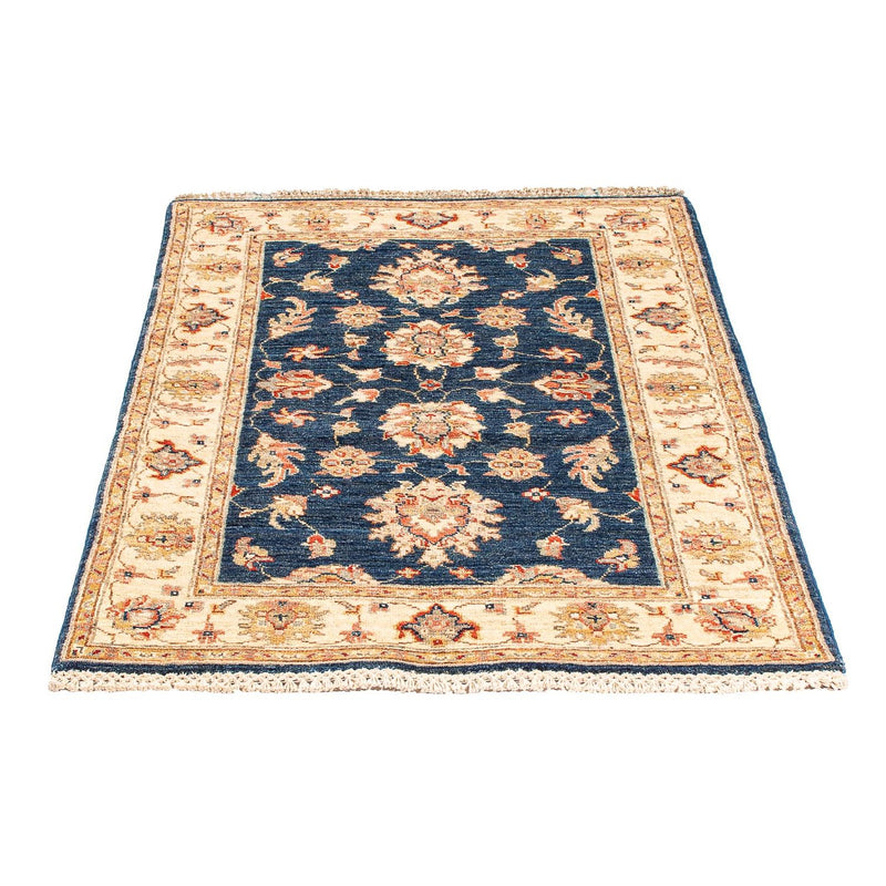 Ziegler Teppich 122 x 83 cm - dunkelblau