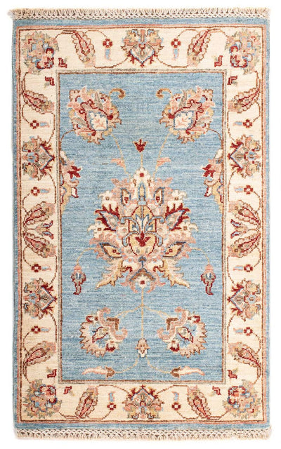 Ziegler Teppich 61x102cm - Orientteppich - hellblau