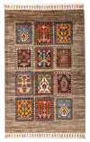 Bachtiari Teppich 62x96cm - Perserteppich - Rechteckig / Dunkelbraun / 62 x 96 cm Rechteckig
