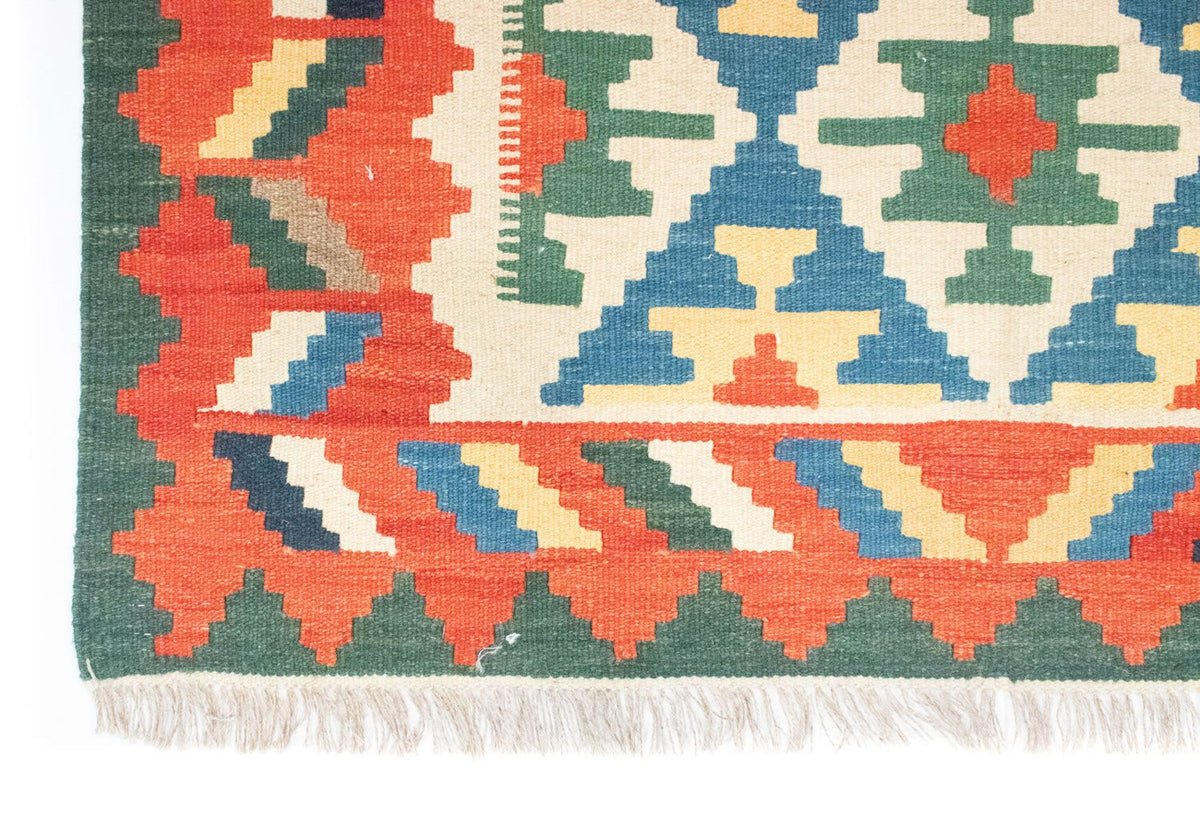 Kelim Teppich - Splash 180 x 123 cm - blau