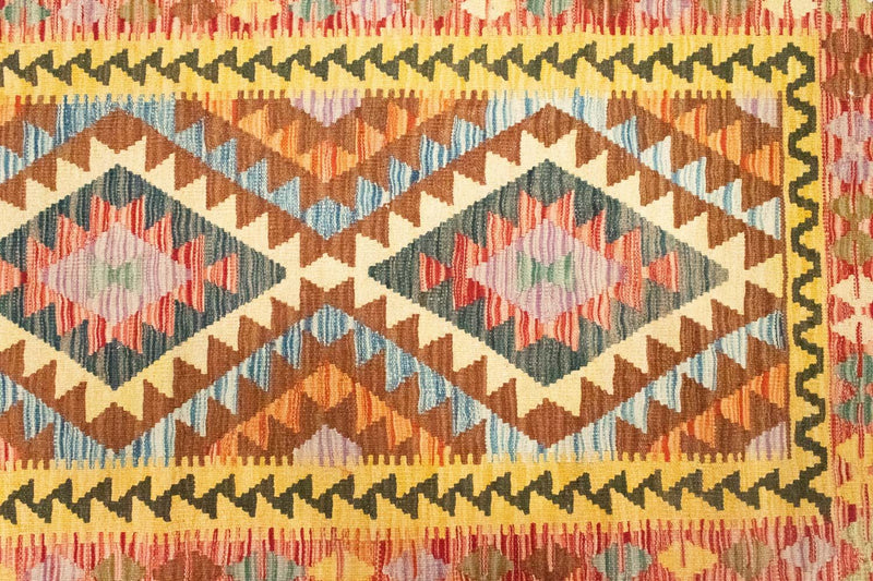 Kelim Teppich - Splash 200 x 99 cm - mehrfarbig