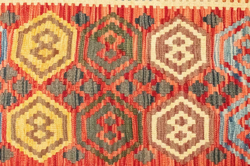 Kelim Teppich - Splash 197 x 100 cm - mehrfarbig