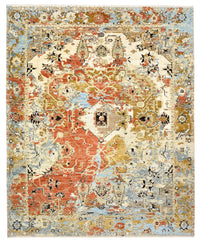 Designer Teppich - 303 x 245 cm - mehrfarbig