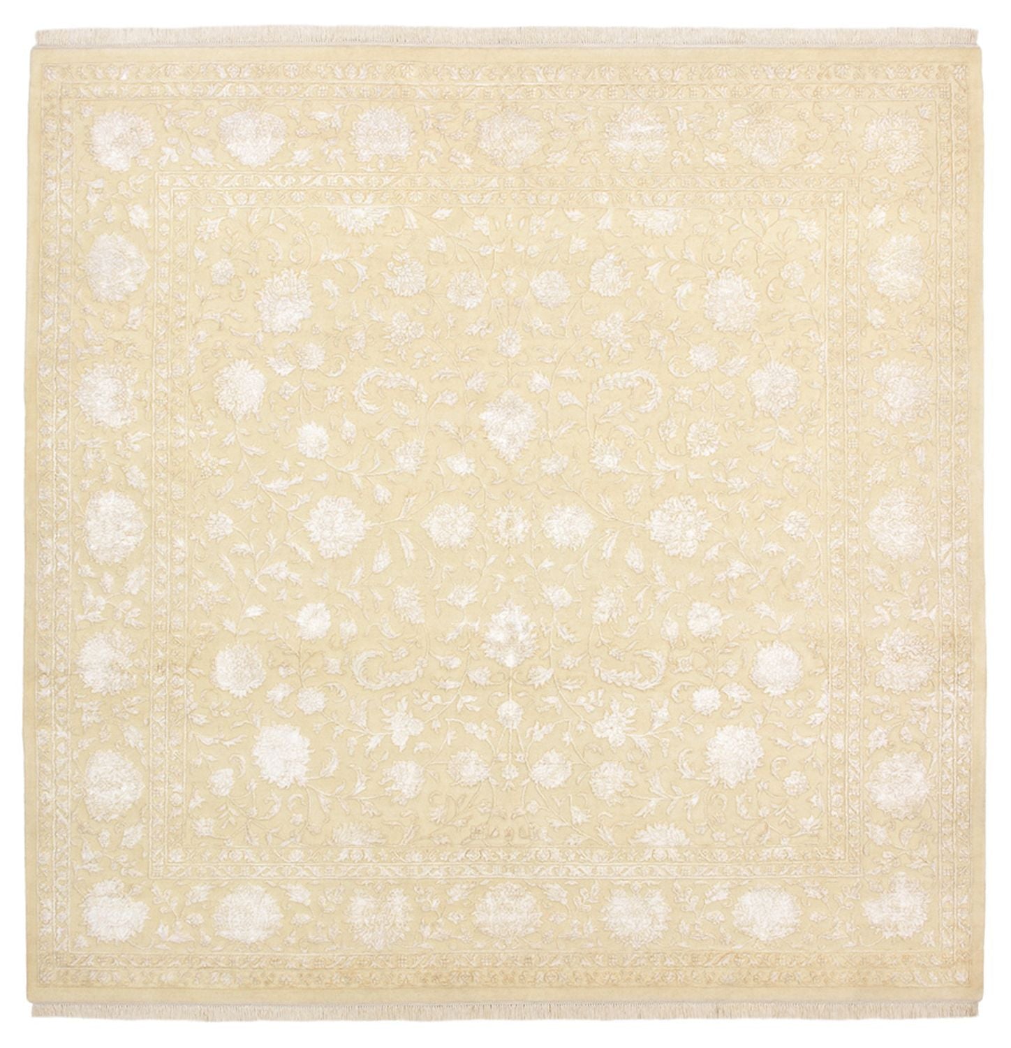 Orientteppich quadratisch  - 253 x 251 cm - hellbeige
