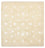 Orientteppich quadratisch  - 206 x 205 cm - hellbeige