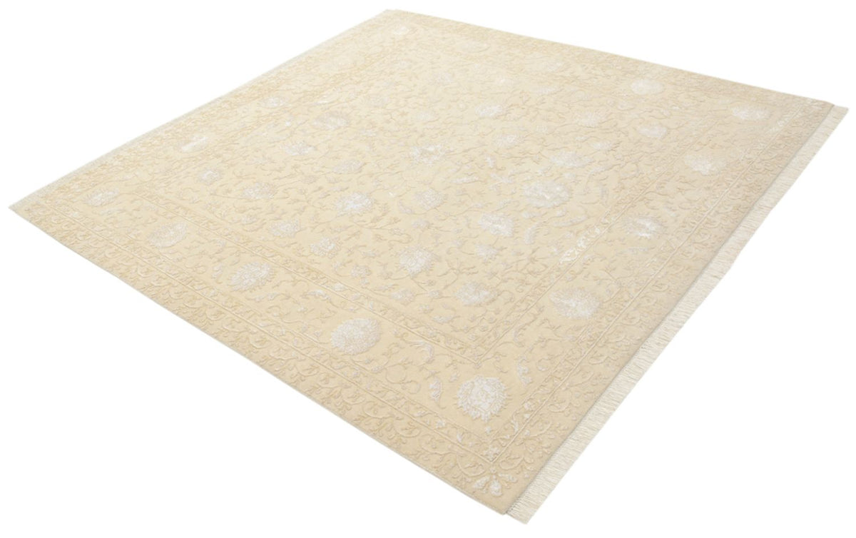 Orientteppich quadratisch  - 206 x 205 cm - hellbeige