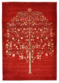 Gabbeh Teppich - Loribaft Indus - 245 x 173 cm - rot