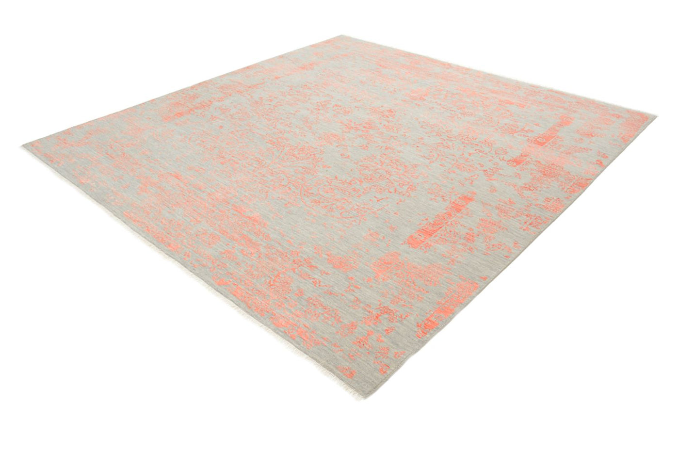 Designer Teppich quadratisch  - 251 x 251 cm - orange