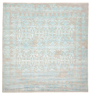 Designer Teppich quadratisch  - 309 x 301 cm - hellblau
