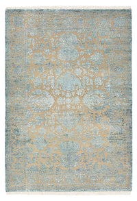 Designer Teppich - 175 x 123 cm - hellblau