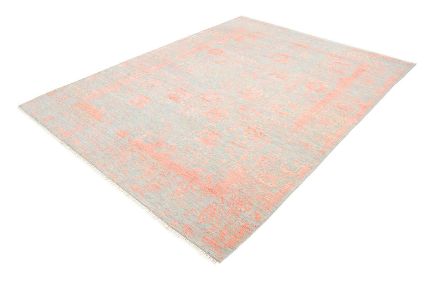 Designer Teppich - 189 x 152 cm - grau