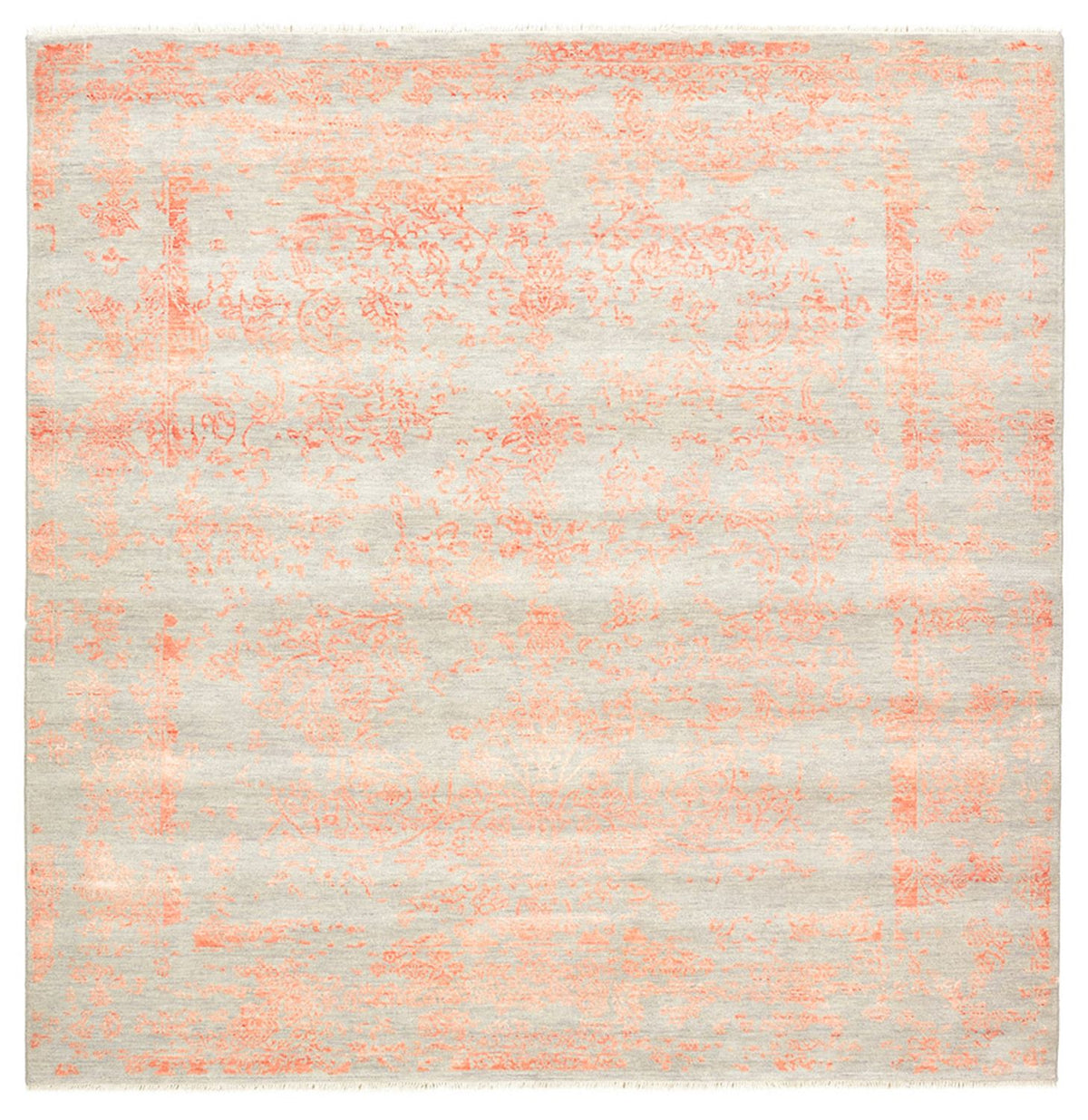 Designer Teppich quadratisch  - 200 x 199 cm - hellgrau