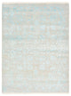 Designer Teppich - 194 x 149 cm - hellgrau