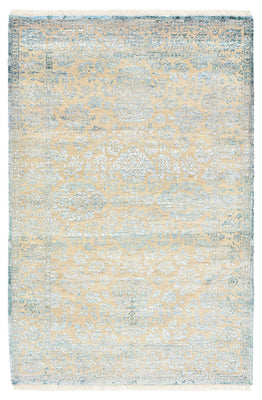 Designer Teppich - 152 x 103 cm - hellblau