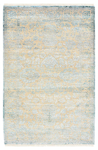 Designer Teppich - 152 x 103 cm - hellblau