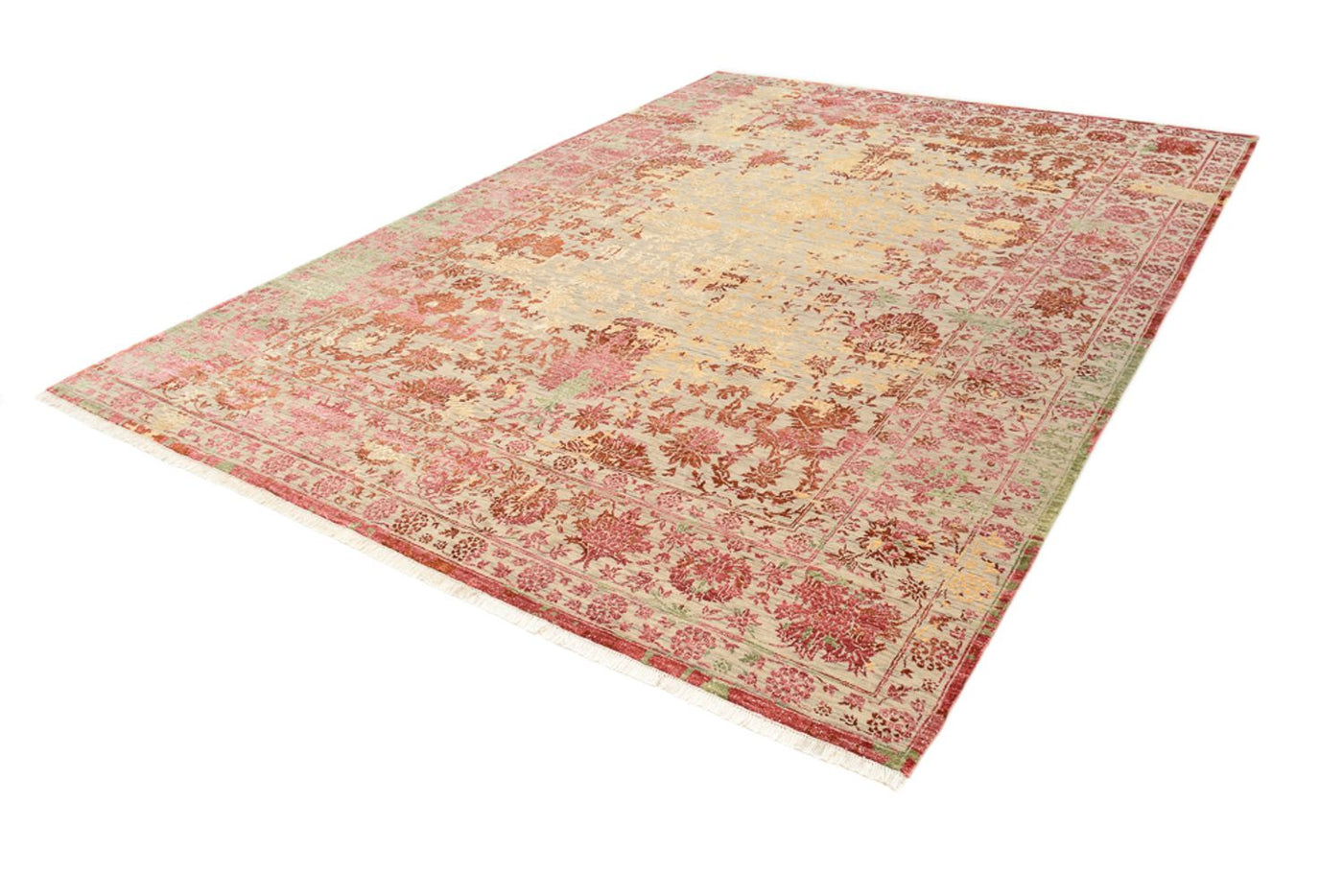Designer Teppich - 341 x 248 cm - hellrot