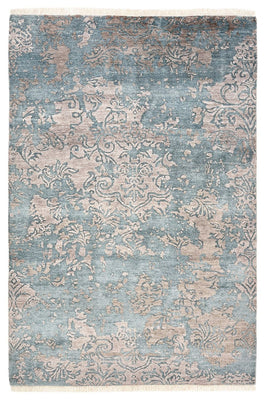 Designer Teppich - 177 x 121 cm - seeblau