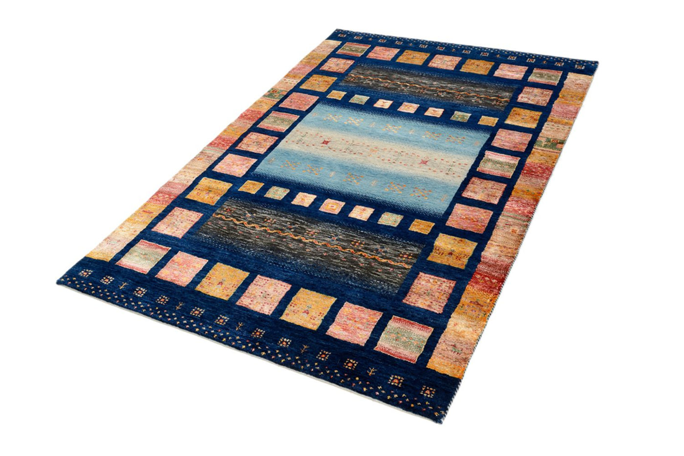 Gabbeh Teppich - Loribaft Indus - 187 x 125 cm - mehrfarbig